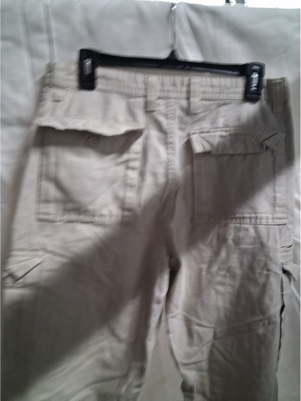St. Johns Bay Cargo Pants Mens Size 32X30 Cream Color G2 - Picture 7 of 8
